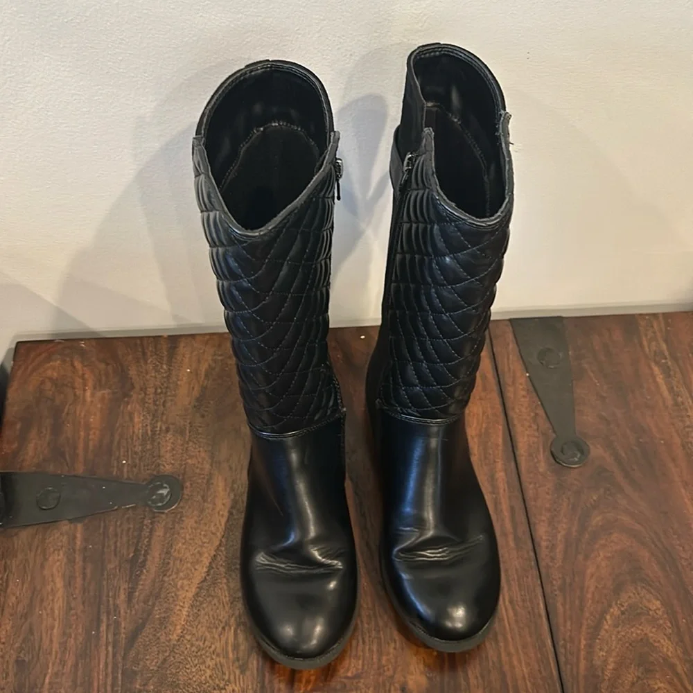 Olive & Edie Girls Black Boots Size 3 - Picture 3 of 9